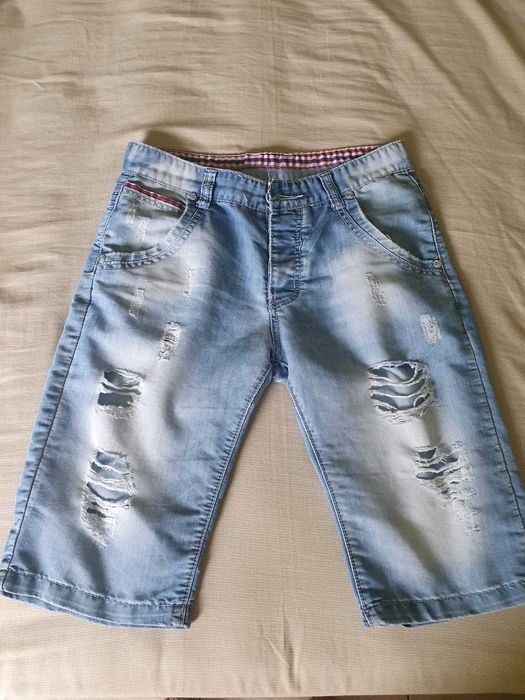 7 Calças Ganga e fazenda + 2 calções em bom estado