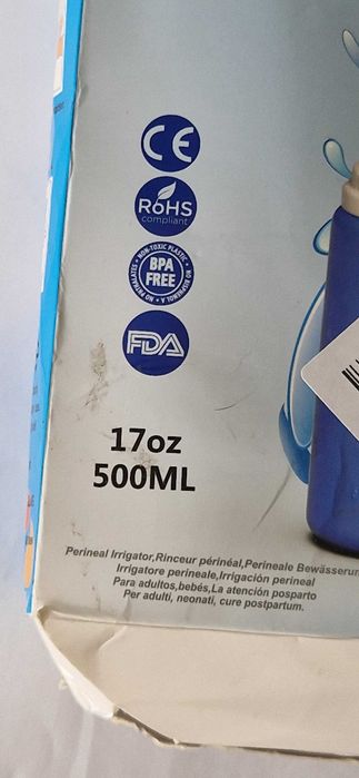 Przenośny bidet, 2 sztuki, 500 ml, nowe, pokrowiec