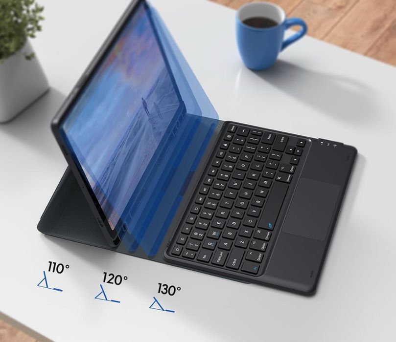 Earto Klawiatura Galaxy Tab S9 11’ /S9 FE 10.9’ QWERTZ Touchpad i etui