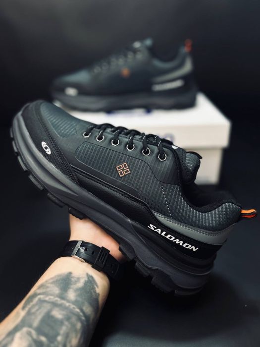 Мужские кожаные кроссовки Salomon для города, Саламон. Соломон SaLAMon