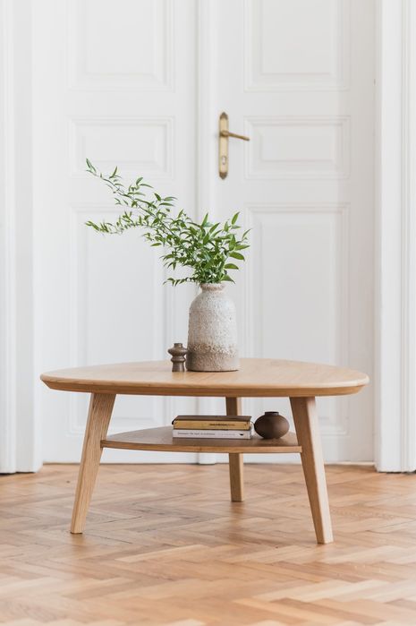 Stolik Nørrebro drewniany mid-century modern vintage duński