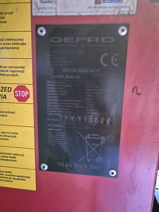 Defro czesci do pieca  25kw