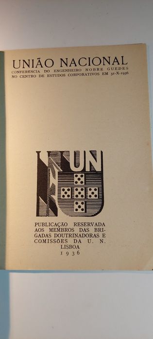 União Nacional, Conferência do Engenheiro Nobre Guedes (1936)