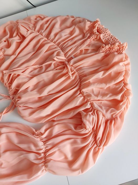 Stylowa bluzka koszula falbaniasta r.UNI