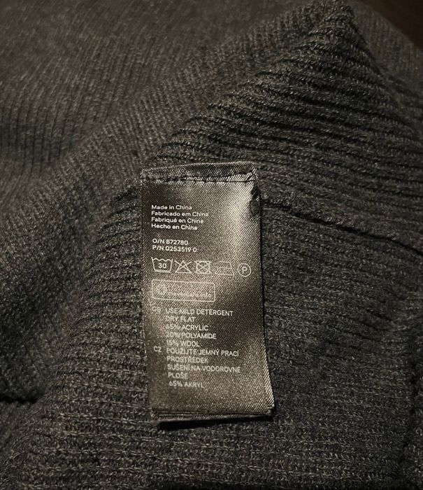 H&M sukienka sweterkowa sweter maxi grafitowa golf S jak nowa