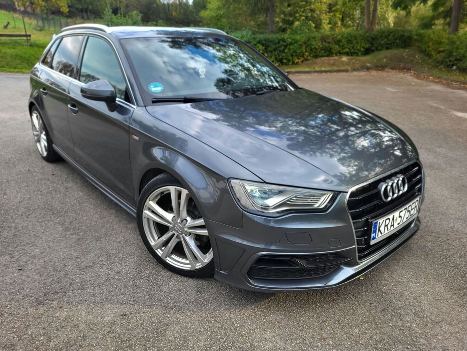 Audi A3 Sportback 3XSline_Model2015_Radar_Full_Led_Daytona_Grau_Dwa_Komplety_Alufelg_