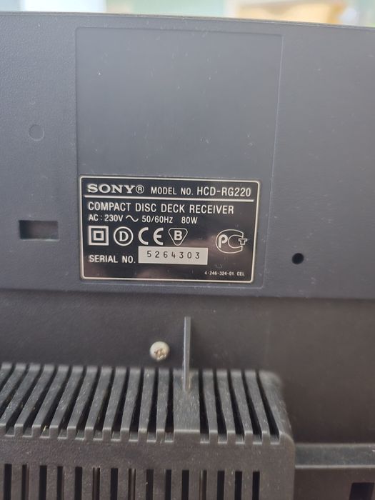 Wieża SONY mhc RG220 AUX MP3