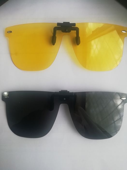 Clips Pra Óculos k Abrem 1 x Sol 1 X Visão Noturna ( Novos na Caixa)