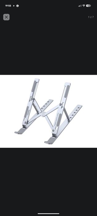 Podstawka Chłodzenie Unitek Aluminiowa podstawka pod laptop