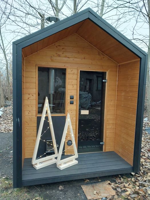 Sauna Zewnętrzna Stodoła z piecem na drewno
