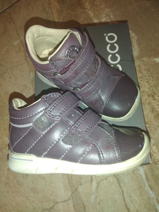 Buty ecco first dla dziewczynki polbuty skóra naturalna 22 fioletowe