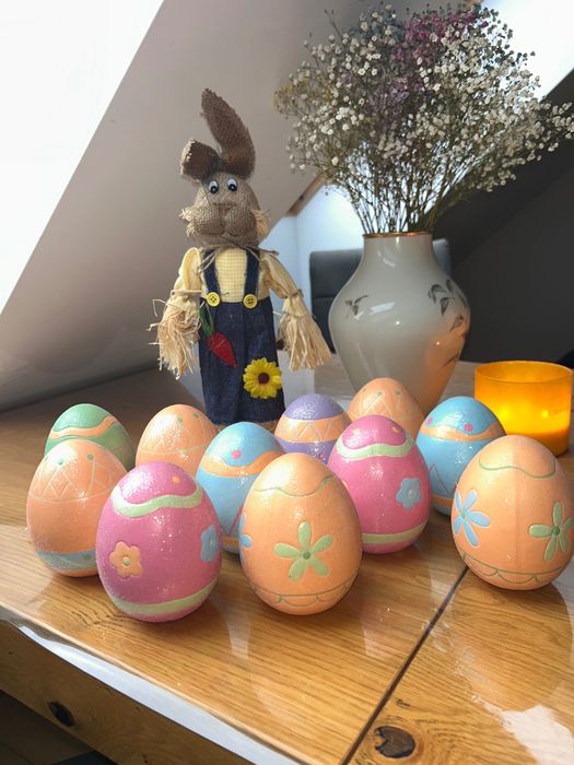 Duże ceramiczne pisanki wielkanocne