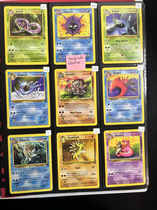 Cartas Pokemon Fossil PT e Ingles