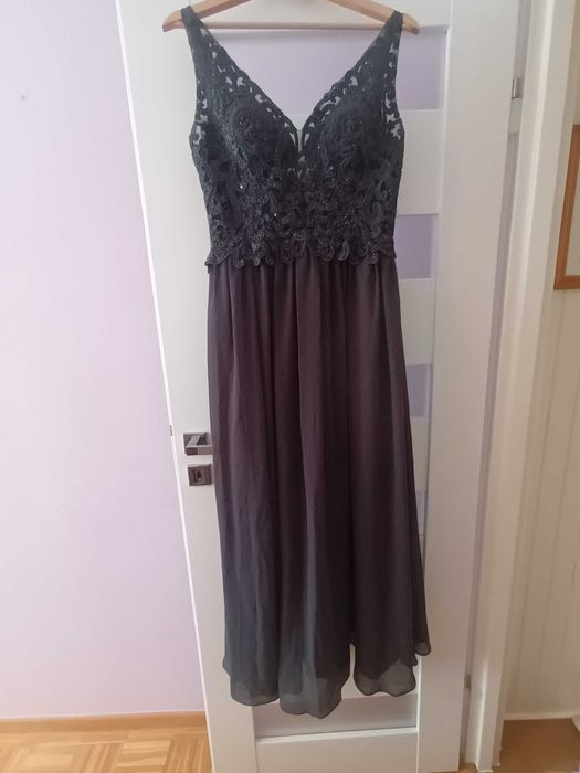 Sukienka Mascara London długa szara 38