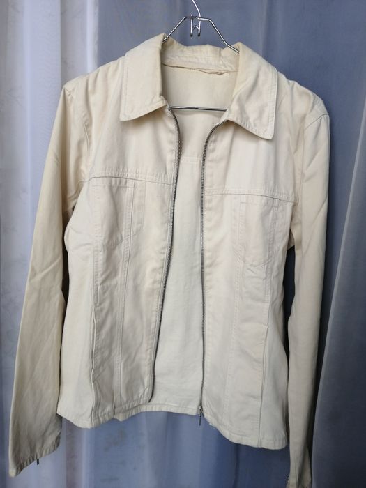 Casaco beje/cru de algodão - ENVIO GRÁTIS