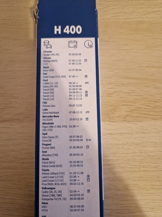 Escova limpa para vidros Bosch - H400