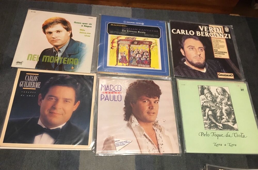 18 x LP’s vinil, musica clássica e portuguesa