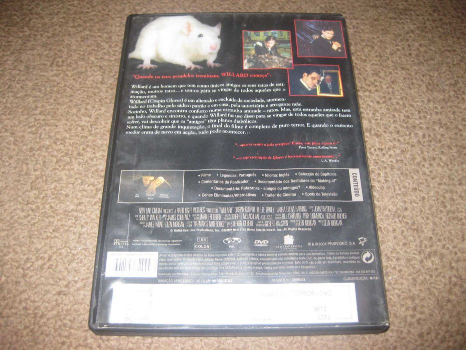 DVD "Willard- Mansão do Terror" com Crispin Glover64563939658243121