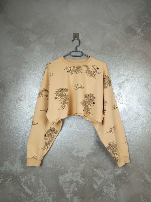 Damski crop top w smoki M japan