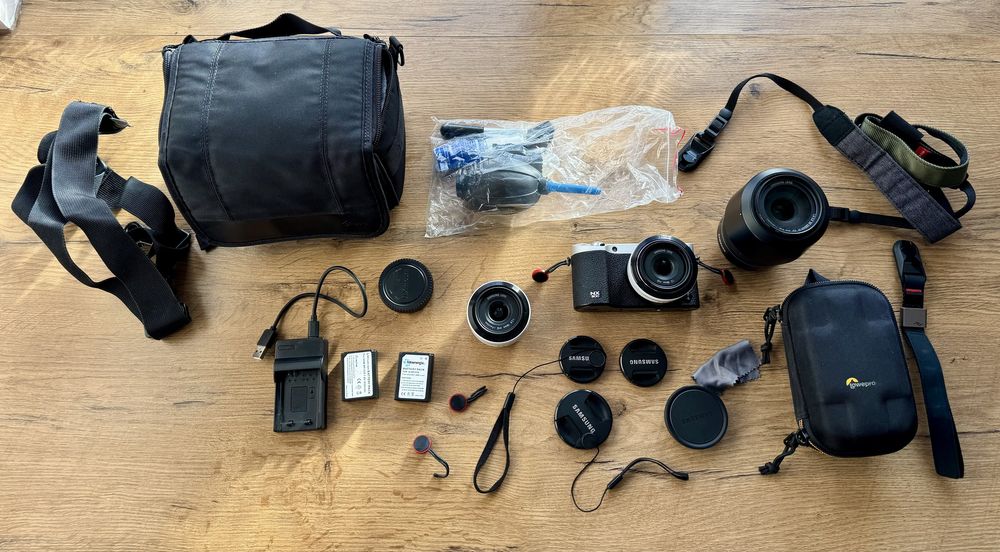 Samsung NX500+3obiektywy+akcesoria