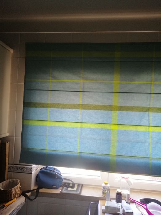 Presiana estore azul e verde64740039405569121