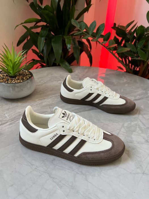 Adidas Samba Brown White  , Адідас Самба