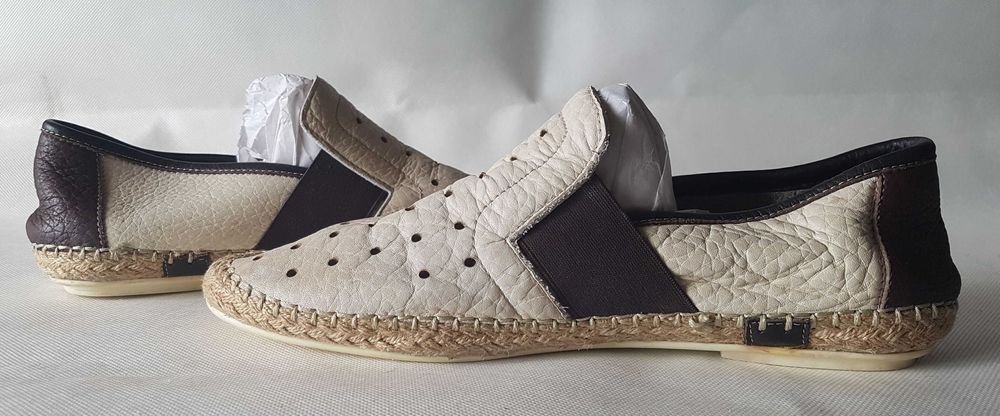 Just Cavalli skórzane ażurowe buty męskie 45 bdb+ Oryginał!