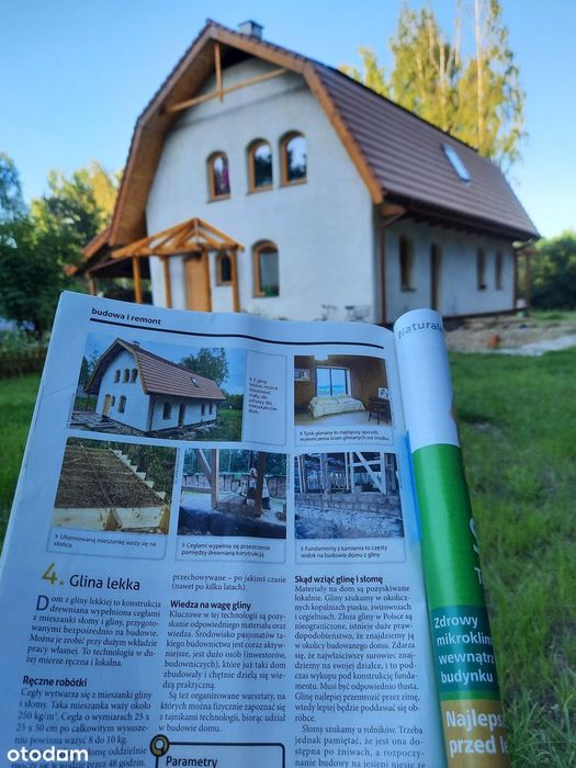 Dom ekologiczny, super oszczędny, z gliny lekkiej, przy lesie, 156 m²