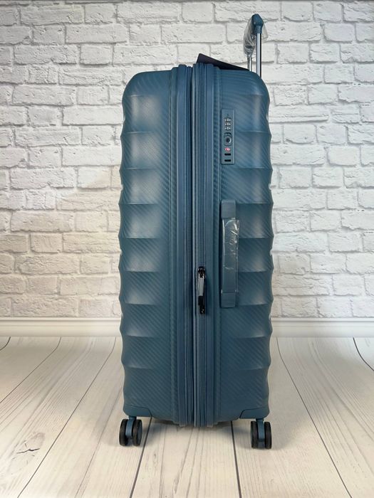 Валіза велика 4 колеса 242B/L синя Airtex (Франція
