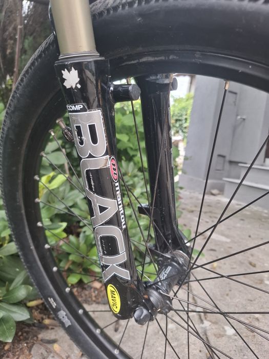 Amortyzator rowerowy manitou black comp 26" 100mm z regulacją skoku.