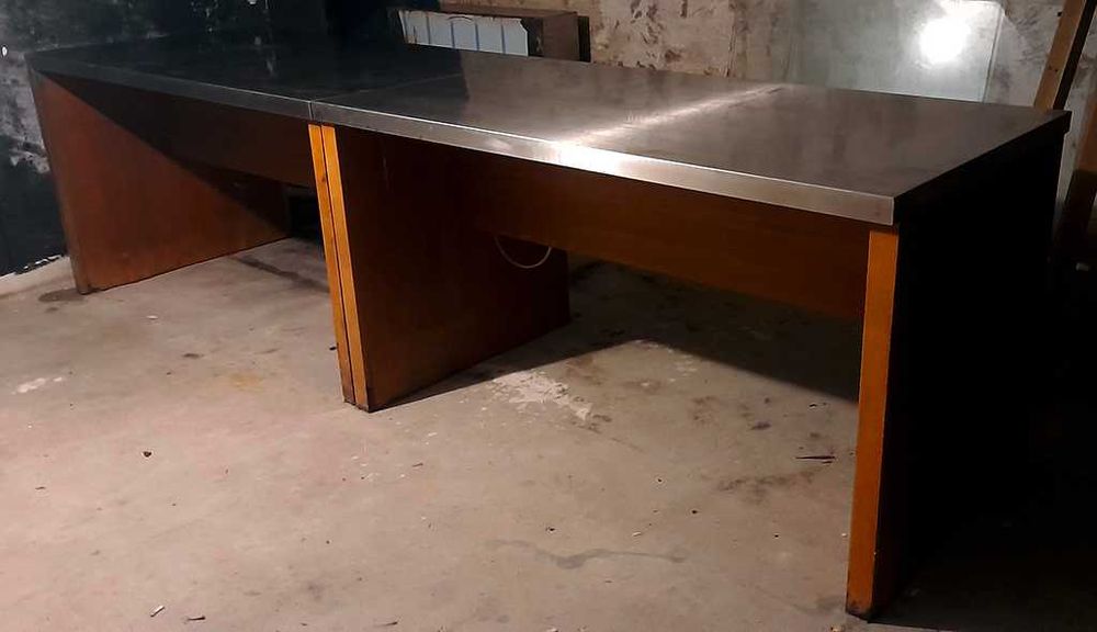 Lote de 6 Bancadas Profissionais Inox - 2 Trios (Extremidades e Centrais)