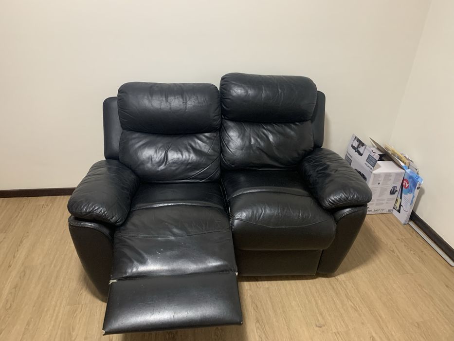 Sofa extensivel pele