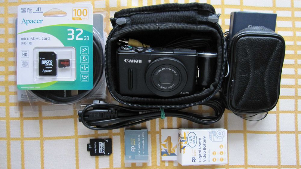 Фотоаппарат Canon PowerShot S100 Black б/у богатая комплектация