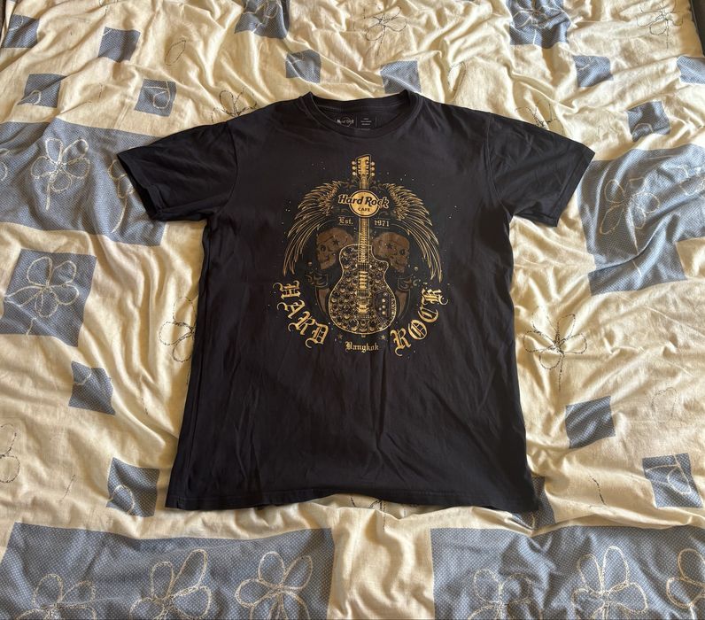 Футболка Hard Rock Cafe Bangkok Original 100% Cotton L чорна вінтажна