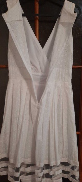 Платье белое летнее, прошва.