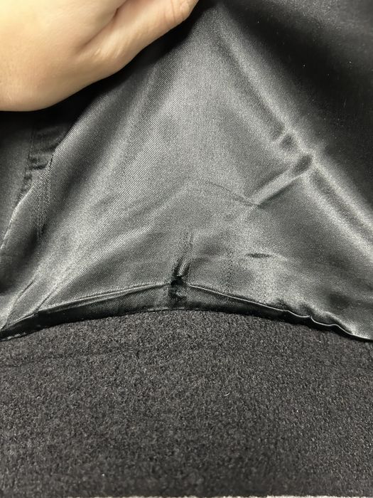 Пальто Sandro M вовна шерсть чоловіче шкіра