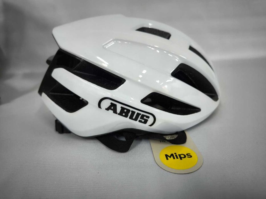 Kask rowerowy Abus Powerdome Mips Shiny White L 57-61cm