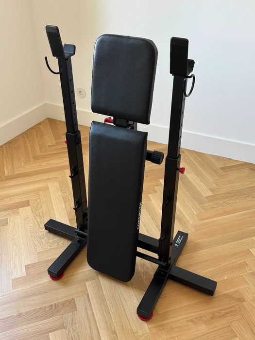 Banco de Musculação + Barra de Elevações Corenght (Como Novo)