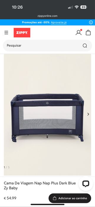 Cama viagem + colchão zippy