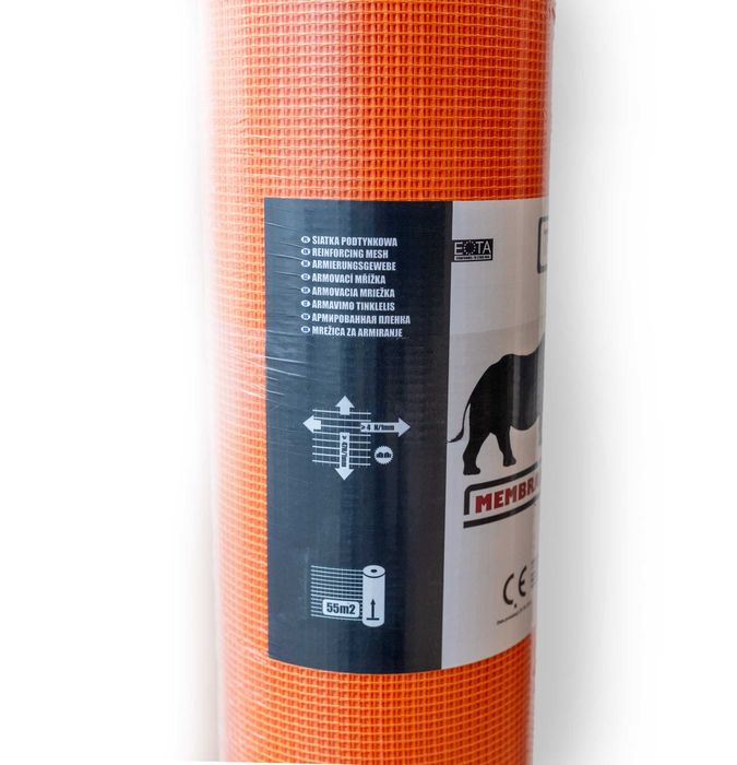 SIATKA ELEWACYJNA z włókna szklanego MEMBRAVENT Typ165  1,1m x 50mb