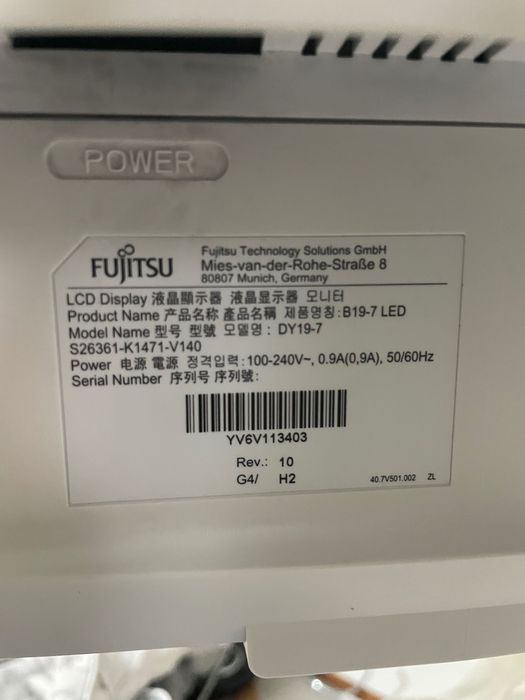 Monitor Fujitsu B19-7Led