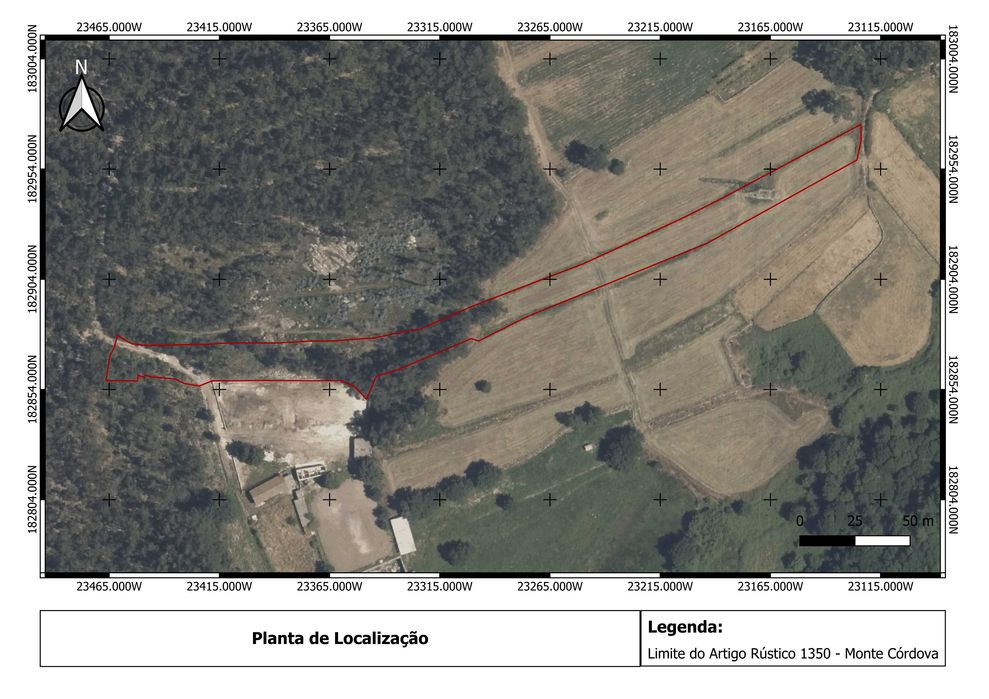 Terreno Rústico com 5505,98 m², em Monte Córdova