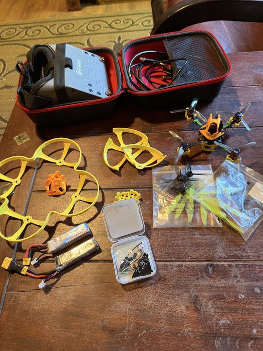 Dron Happymodel Crux 3 + gogle - analog