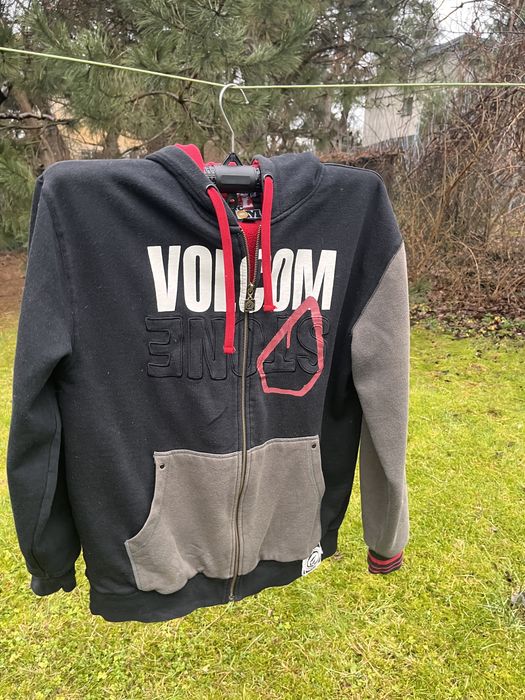 Volcom gruba bluza z kapturem roz. L