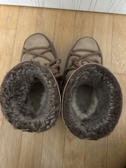 Moon boot мунбути Fellini натуральний замш та хутро