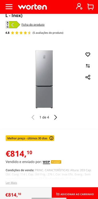 Geladeira Samsung Duplex
Vendo geladeira Samsung