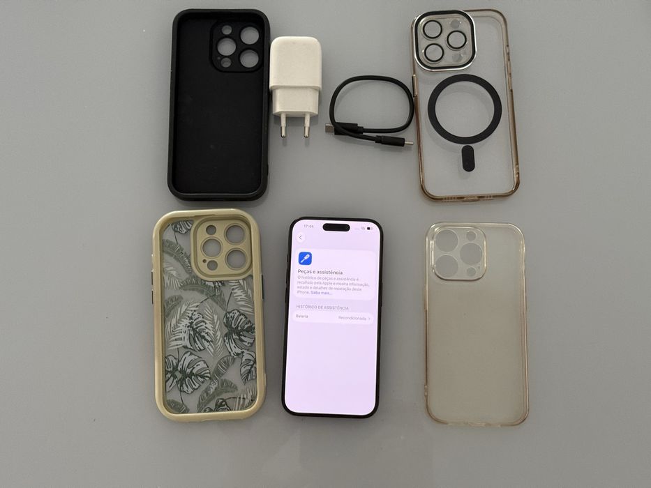 Iphone 15 pro 100% saude de bateria 256gb