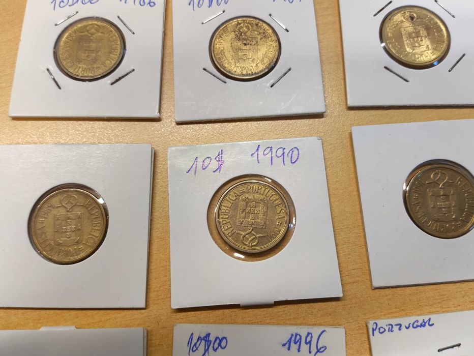 Série República 10 escudos 1986 a 2001 incluindo mundo rural