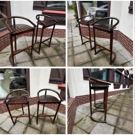 Allmilmo stolek barowy, hoker. Postmodern. 85cm siedzisko