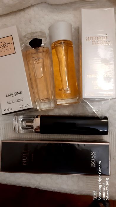 Armani Mania.Lancome Tresor in Love.Boss Nuit  pour Femme Intens.90ml